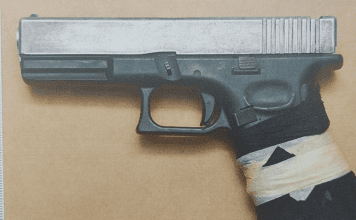 Firearm confiscated in domestic violence incident