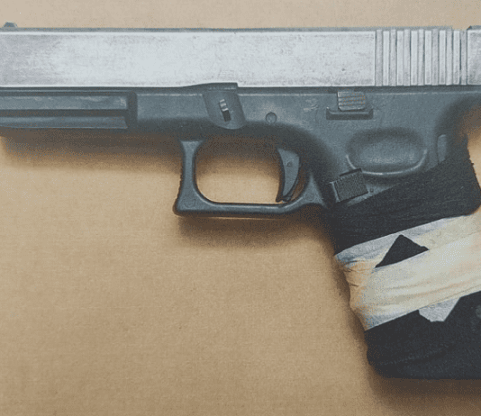 Firearm confiscated in domestic violence incident