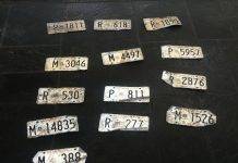 Lost license plates