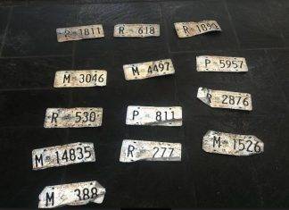 Lost license plates