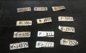 Lost license plates