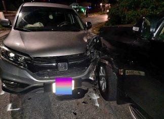 Accident with minor injuries on the Guana-Bay road