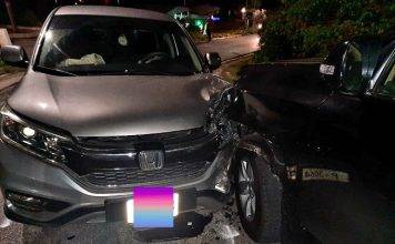 Accident with minor injuries on the Guana-Bay road