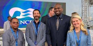 PSGs CEO Gumbs and Act. Minister of TEATT Ottley met with Cruise Executives from Carnival Corp. Brands