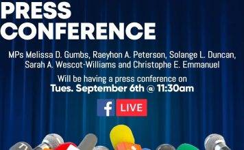 Press Conference of MP’s Gumbs – Peterson – Duncan – Wescot-Williams and Emmanuel