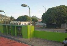 Revan and St. Peters youth spruce up basketball court