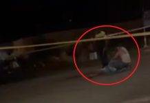 Domestic violence incident a gas station in Colebay