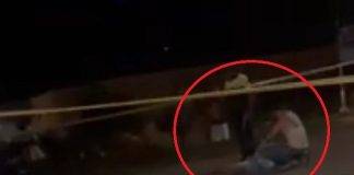 Domestic violence incident a gas station in Colebay