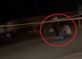 Domestic violence incident a gas station in Colebay