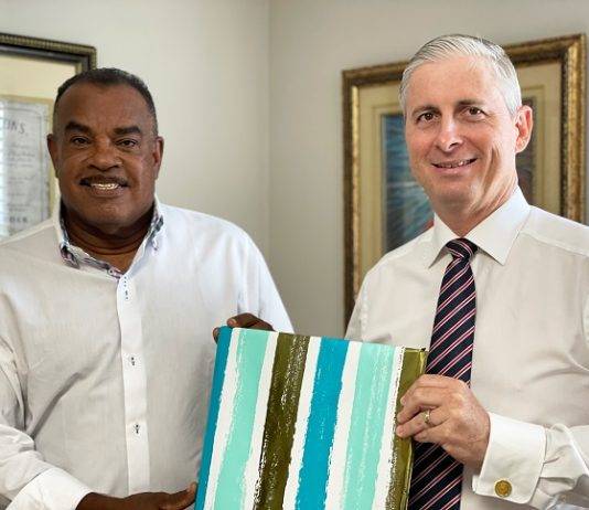 Nolly Oleana pays farewell visit to Saba