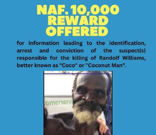 NAf 10,000 reward offered in “Coconut Man” investigation
