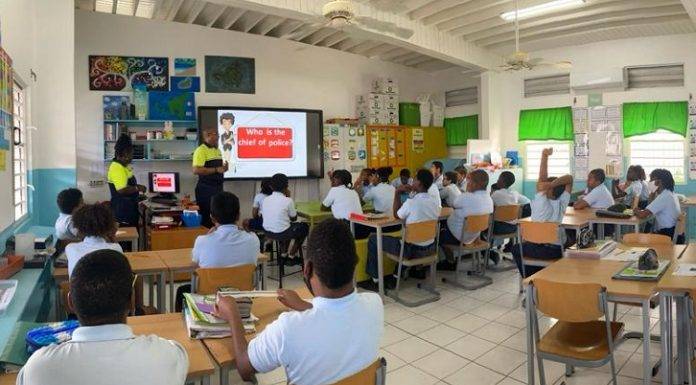 There was a kickoff of the Cops & and Kids program in Sister Regina Prima elementary schools on Wednesday morning, November 2, 2022.