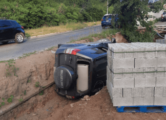 Accident on the Bishop road