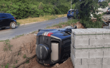 Accident on the Bishop road