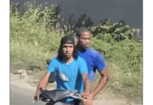 Police seek aggressive scooter rider and passenger, sternly warn against violence and disruptive behavior on country’s streets