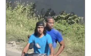 Police seek aggressive scooter rider and passenger, sternly warn against violence and disruptive behavior on country’s streets