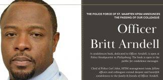 Passing of our dear colleague officer Britt ARNDELL