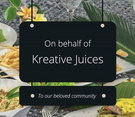 Kreative Juices humbly apologize for any unforeseen circumstances caused at Government christmas dinner party