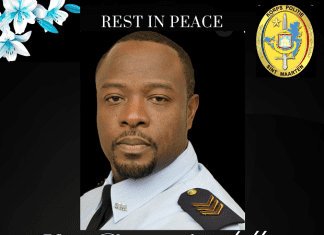 Funeral proceeding for Sgt. Britt M Arndell
