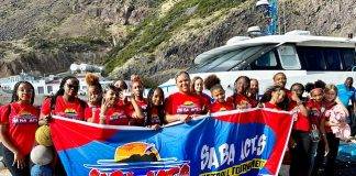 Saba Aces netball team to Statia