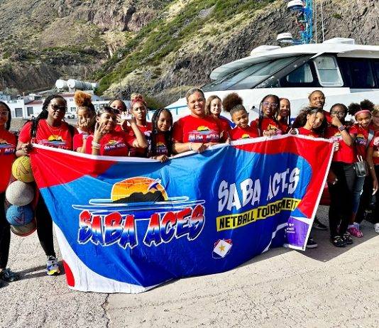 Saba Aces netball team to Statia