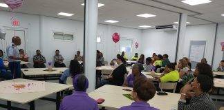 Police chief treats the female workers of KPSM to brunch in celebration of International women’s day