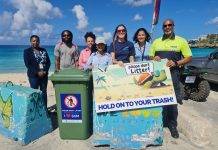 Anti-littering signage placed by EPIC, R4CR, and community partners