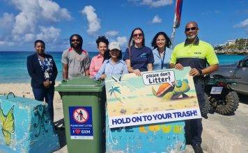 Anti-littering signage placed by EPIC, R4CR, and community partners