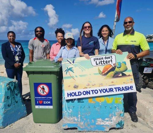 Anti-littering signage placed by EPIC, R4CR, and community partners