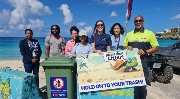 Anti-littering signage placed by EPIC, R4CR, and community partners
