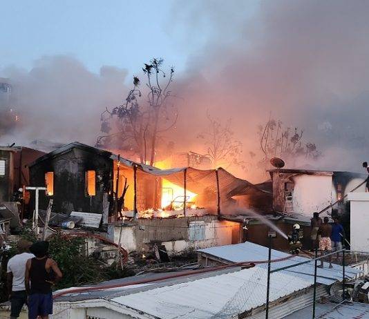 Large Fire Ravages Madrid Lane in Dutch Quarter