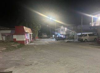 Paving Road Blunder in Cole Bay