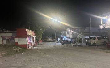 Paving Road Blunder in Cole Bay