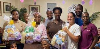 Rotary Sunset Donates Maternity Gift Baskets to Maternité Active Saint Martin Association