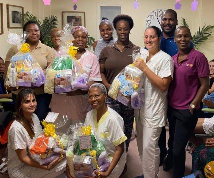 Rotary Sunset Donates Maternity Gift Baskets to Maternité Active Saint Martin Association