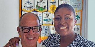 Adelena Chandler becomes the newest Rotary club of Sint Maarten member