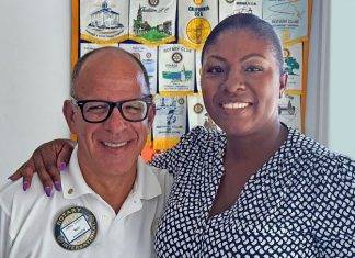 Adelena Chandler becomes the newest Rotary club of Sint Maarten member