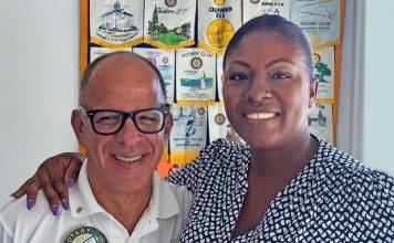 Adelena Chandler becomes the newest Rotary club of Sint Maarten member
