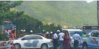 Accident near the Prince Bernard Bridge