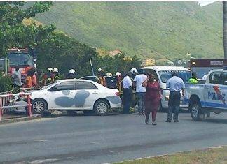 Accident near the Prince Bernard Bridge