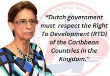 Dutch government must respect the Right To Development (RTD) of the Caribbean Countries in the Kingdom.
