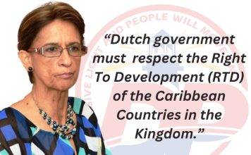 Dutch government must respect the Right To Development (RTD) of the Caribbean Countries in the Kingdom.