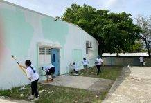 AUC medical students volunteered to paint part of MPC premises