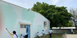 AUC medical students volunteered to paint part of MPC premises