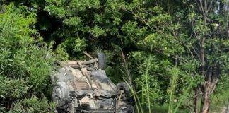 TRAFFIC DEPARTMENT OF KPSM INVESTIGATING FLIPPED CAR INCIDENT IN THE MULLET-BAY AREA