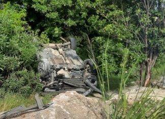 TRAFFIC DEPARTMENT OF KPSM INVESTIGATING FLIPPED CAR INCIDENT IN THE MULLET-BAY AREA