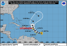 …A TROPICAL STORM WATCH ISSUED FOR ST. MAARTEN…