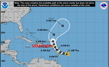 …A TROPICAL STORM WATCH ISSUED FOR ST. MAARTEN…