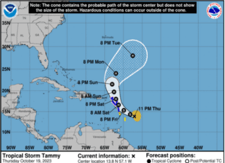 A HURRICANE WATCH IS IN EFFECT FOR ST. MAARTEN…