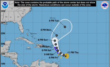 A HURRICANE WATCH IS IN EFFECT FOR ST. MAARTEN…